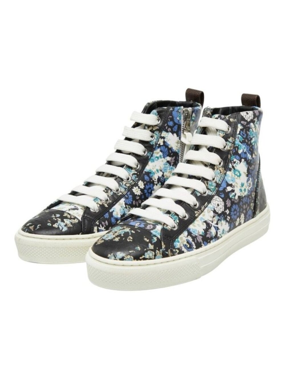 Louis Vuitton Stellar Line Flower High Cut Black Multicolor Leather Sneaker 35